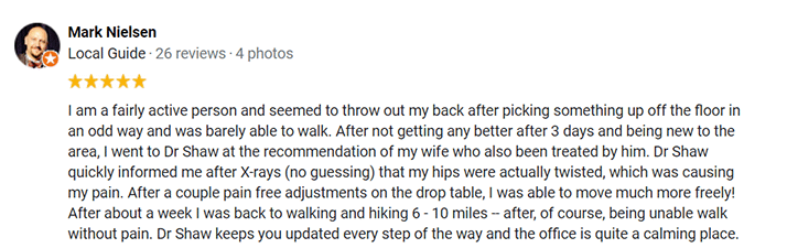 Chiropractic Temecula CA Testimonial Mark Chiropractic Temecula CA Testimonial Mark